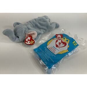 Ty Beanie Babies Bundle (2pcs) Peanut The Elephant And Peanut McDonald’s Toy